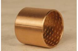 China Customized Bronze Plain Bearings With Oil Hole CuSn8 / CuSn6 Non Pollution supplier