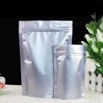 Airtight Stand Up Foil Pouch Packaging Vertical Silver Aluminum Foil Bag With k And Spout for sale