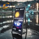 Outdoor Digital Menu Board with Battery 4500Nits IP65 Waterproof & Wide Temperature Range -25℃~55℃ for sale