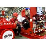 Red Professional Fire Pump Diesel Engine 144KW With Water Cold Cooling