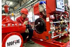 China Red Professional Fire Pump Diesel Engine 144KW With Water Cold Cooling supplier