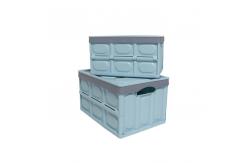 China Ultralight OEM Collapsible Plastic Box , Detachable Folding Crate With Lid supplier