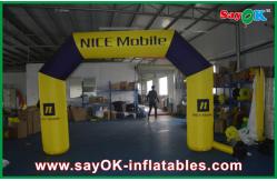 China Inflatable Start Line Yellow Inflatable Archways Long Distance Running Inflatable Race Arch supplier