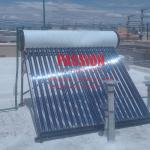 250L White Water Tank Non Pressure Solar Water Heater 150L Vacuum Tube Solar Collector for sale