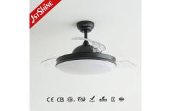China DC Silent Motor LED Retractable Ceiling Fan Light 6 Speed Remote Control supplier