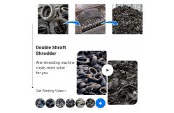 China Twin Shaft Tyre Shredding Machine Two Shaft Tire Recycling Shredder supplier