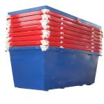 Customized Heavy Duty Outdoor Waste Bin Recycling Mobile Metal Skip for sale