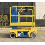 4.2m Electro Self-propelled Vertical Mast Boom lift blue&yellow color 230kg load capacity for sale