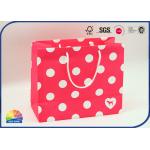 Customized Size Logo Varnishing Paper Shopping Bag With Nylon Handle for sale