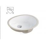 Undermounted Oval Bathroom Sinks Ceramic Material For Bath , CUPC Standard for sale
