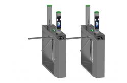 China Bi Directional Automatic Rotating Tripod Turnstile Gate LED Indicator supplier