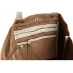 Khaki Cotton Recyclable 35*37*11CM 21oz Canvas Tote Bag