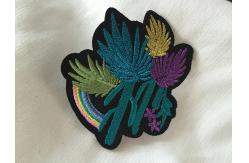 China Metal Thread Custom Embroidered Patches  Sew On Cloth Badges Nice Design supplier