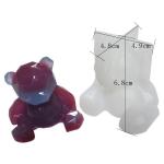 Handmade Silicone Resin Mold Diy Epoxy 3D Bear Silicone Mold Reusable for sale