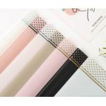 Hansu Paper Wave Dot Border Rose Bouquet Wrapping Paper Translucent Waterproof for sale