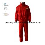 Red Cotton Twill Anti Static 320gsm Flame Resistant Suit for sale