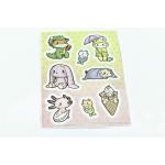 CMYK Printing Die cut 150mm PVC Sticker Waterproof for sale
