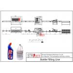 Automatic Bottle Filling Line 2000-5000 BPH Capacity For Toilet Cleaner Liquid for sale