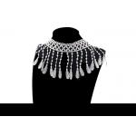 Custom Fashion Guipure Polyester Lace For Apparel / Decorative Tassel Fringe Trim for sale