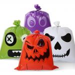 Halloween Garden Yard Decoration Pumpkin Lawn Bags Biodegradable Heat Seal Side Gusset Bag Plastic Leaf Bags for sale