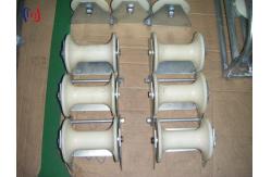 China SH130S 10KN Underground Pulling Multi Sheaves Pithead Cable Roller Pulley supplier