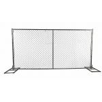 Material Support 7 Ft Height Construction Fence Panels Chain Link Mesh American for sale