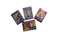 China Hot Gold Foil English Version Pokemon Cards 55pcs with Customizable Rulebook Design supplier