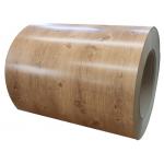 Alloy 3003 H24 Wood Designed Pattern Coating Aluminum Coil 24Ga X 48Inch Prepainted Aluminum Sheet For Building Facades for sale