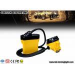 25000lux Rechargeable LED Headlamp with Cable , Explosion Proof  Miners Light for Hard Hats for sale