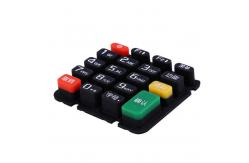 China Pos Machine Silicone Keyboard Customised Rubber Parts and Plastic Parts supplier
