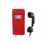 Red Vandal Resistant Telephone Desk Mounting Ip66 GSM Sip Waterproof 2 Years Warranty for sale