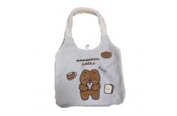 China OEM Soft Plush Bear Tote Bag 66x43cm For Students supplier