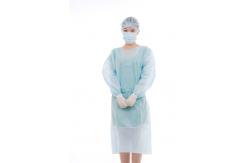 China Polypropylene SMS Disposable Isolation Gown With Long Sleeves supplier