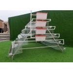 Galvanized 4 Tiers 128birds Poultry Layer Cage Applicable To Individuals for sale