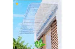 China Invisible Polycarbonate Window Awning Invisible DIY PC Canopy Transparent Durable Design supplier