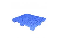 China Dynamic Load 600Kg Blue Plastic Pallets 1200 X 1000 For Storage supplier