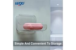 China 120mm Wide Clear Soap Hanging Holder With Strip Shape Leachate supplier