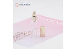 China Reusable Glass Perfume Tester Bottle with Screw Push Sprayer supplier
