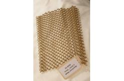 China Customization Chain Link Curtain Metal Decorative Mesh For Fireplace supplier