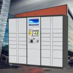 Popular Steel Parcel Delivery Lockers / Intelligent Parcel Lockers With Keys Holder for sale
