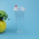 Molding Label 550ml To 700ml CIQ Straw Hole PP Plastic Cup for sale