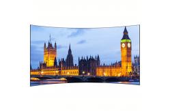 China 4K Curved Fixed Frame Screen Wall Mount Curved Home Cinema Screen Customized supplier