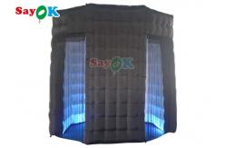 China Anti - Ruptured LED Light Inflatable Photo Booth Enclosure Tent For Wedding supplier