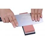 Double Sided Water Stone Knife Sharpener 600 / 1000 Grit Coarse And Fine Tool