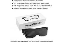 China Flashing Messages Animations Programmable LED Glasses Customized supplier