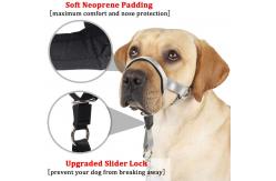 China Dog over the nose dog lead Head Collar Halter with Safety Strap supplier