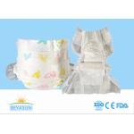 White Breathable Disposable Baby Diaper With Fluff Pulp Mixed SAP for sale