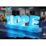 Customizable 1.3m Inflatable HOPE Alphabet For Promotion