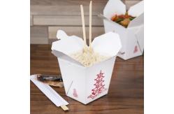 China Disposable Rectangle Takeout Hard Paper Box Tray Kraft Food Noodle Box supplier