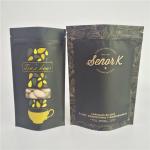 Foil Lined Kraft Paper CMYK VMPET Coffee Stand Up Bag for sale